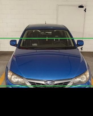 Cofano subaru impreza blu