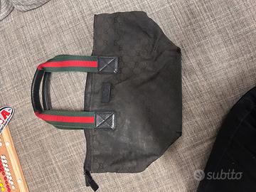 Borsa Gucci fatta a mano in tela