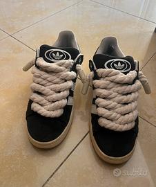 Adidas Campus nere - con lacci in corda