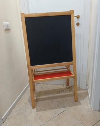 Lavagna in LEGNO IKEA con gesso e pennarelli 