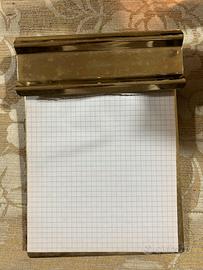 Porta blocco note in ottone