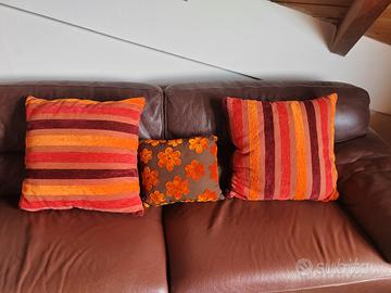 Divano cm. 250 Pelle Fiore