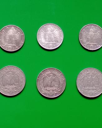 Monete 1 e 2 lire Impero Vittorio Emanuele III