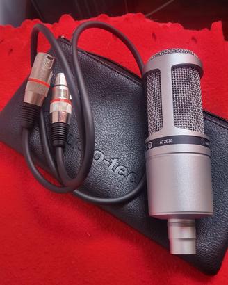Audio-Technica AT2020 microfono condensatore + cav