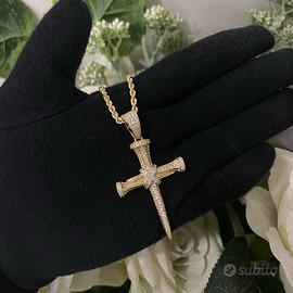 Collana Croce Chiodi Oro