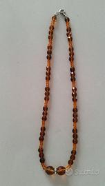 Collana simil ambra