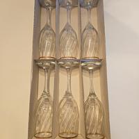 Set 6 calici cristallo