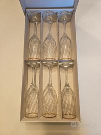 Set 6 calici cristallo