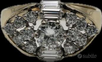 ANELLO ORO DIAMANTI 1,40 CARATI