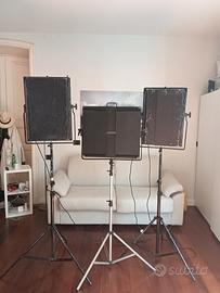 Kit 3 Luci Continue Video 330W (tipo Kino Flo