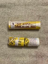 Rotolo da 500 lire 1998 IFAD e 1000 lire 1997