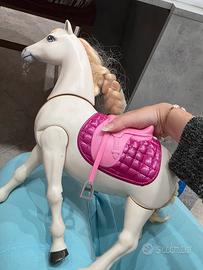 Grande Barbie Cavallo snodato Funzionante 