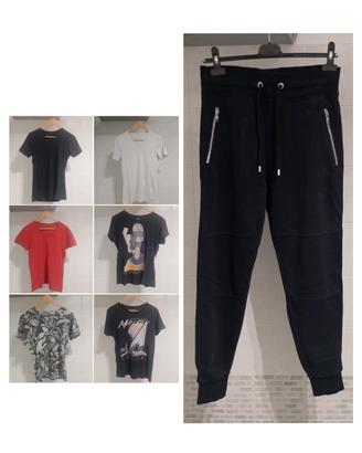 set 6 t-shirt  maglia uomo S pantalone tuta S