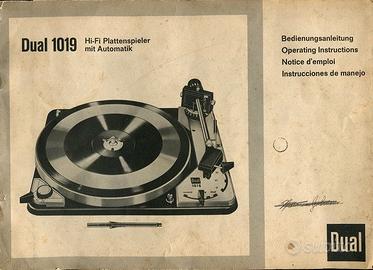 giradischi amplificatori istruzioni d'uso manuali