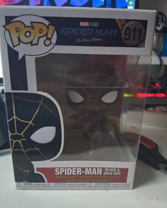 Funko pop spider man balck and gold suit