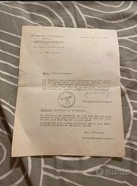 Documento WWII occupazione Francia Timbro Aquila