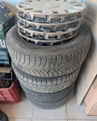 4 cerchi 175/65 R14 + copricerchi Citroën