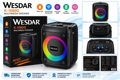 WESDAR K-1080S Altoparlante Bluetooth Multimediale
