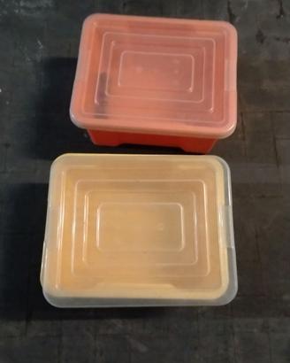n.2 contenitori con ruote e coperchio