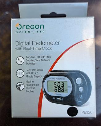 NUOVO contapassi pedometer Oregon Scientific PE320