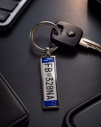 Portachiavi  targa auto .