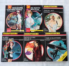 6 Libri SEGRETISSIMO Mondadori Anni 60/70
