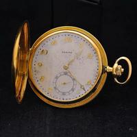 Zenith Pocket vintage 18 kt gold mother of pearl