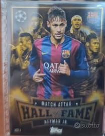 card match attax Neymar jr. hall off fame
