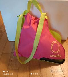 Pattini in linea bambina tg.28/30 con sacca