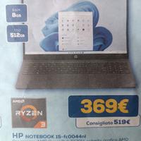 notebook HP 8gb RAM 512 SSD 