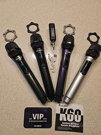 Set 4 microfoni TALOMEN wireless