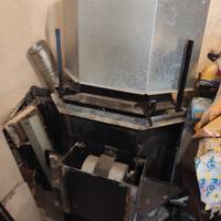 camino a legna ventilato funzionante 