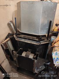 camino a legna ventilato funzionante 