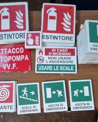 cartelli antincendio segnaletica
