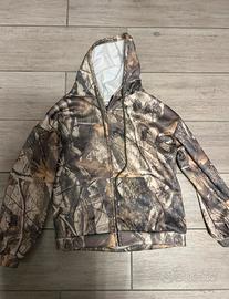 Felpa full zip camouflage real tree
