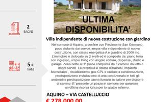 Villa con giardino, nuova costruzione