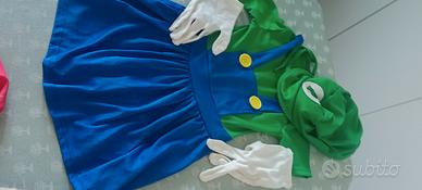 luigi o MarioBros ,costume Carnevale 3/7y adulta M