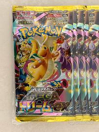 10 bustine (box) carte pokemon mega dream ex jap