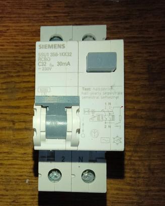 Siemens 5SU1 356-1KK32 RCBO C32 30mA