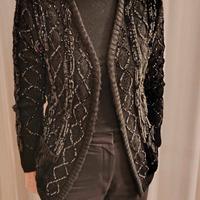 CARDIGAN VALENTINO NERO  CON PAILLETTE NUOVO