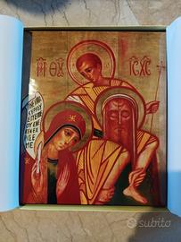 Icona Sacra Famiglia Kiko Arguello 30x35