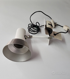 Lampada ufficio vintage anni 60 con gancio a moll