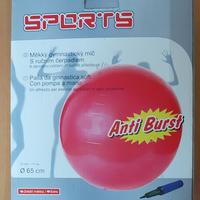 Palla da Ginnastica Anti Brust 65 cm con pompa NEW