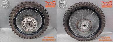 COPPIA RUOTE KAWASAKI KXF CERCHI 21-19 nere