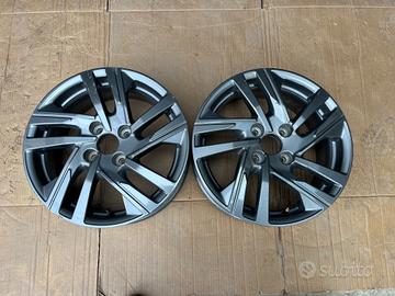 2 cerchi il lega Peugeot 208