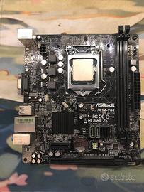 Scheda Madre ASrock H81M +CPU