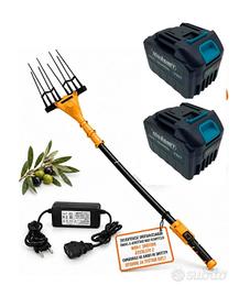 Abbacchiatore scuotitore per olive con 2 batterie