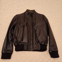 giubbino bomber vera pelle