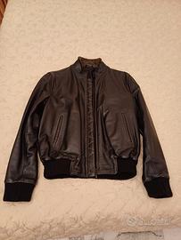 giubbino bomber vera pelle