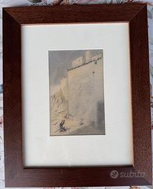 Coppia di pastelli a tema biblico-firmati a mano